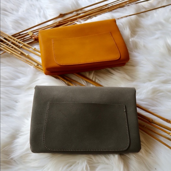 NEW COLOR: DARK OLIVE- Modern Chic Everyday Clutch - Picture 5 of 7